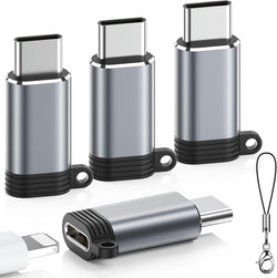LERTOSEN Lightning to USB C Adapter 4 Pack
