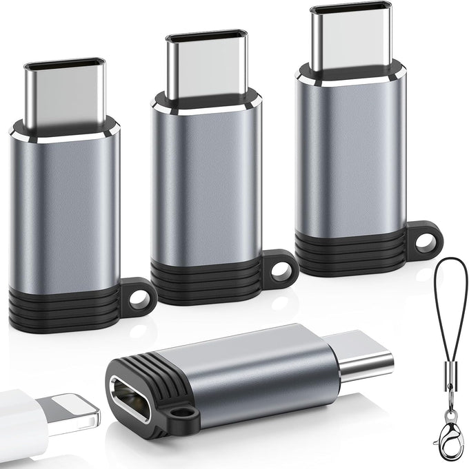 LERTOSEN Lightning to USB C Adapter 4 Pack