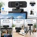 1080P Webcam with Microphone for Laptop and Desktop