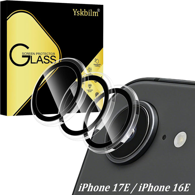 (3 Pack) Camera Lens Protector for iPhone 17e / iPhone 16e, Anti Scratch, Bubble Free,Tempered Glass Screen Protecto