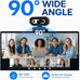 1080P Webcam for PC,90°FOV Web Camera with Noise-Canceling Microphone, USB Plug-and-Play Computer Camera, 30FPS &Privacy Cover Web Cam for Online Calling/Conferencing, Laptop/PC