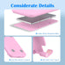 Cell Phone Stand, Adjustable Angle and Height Cell Phone Holder for Desk, Foldable and Portable, Anti-Slip Silicone Pad, Compatible with All Mobile Phones and 4-8 Inch Devices, Pink