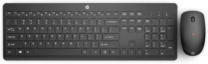 HP 230 Wireless Mouse and Keyboard Combo - 2.4GHz Wireless Connection - Long Battery Life - Durable & Low-Noise Design - Windows & Mac OS - Adjustable 1600 DPI - Numeric Keypad (18H24AA#ABA)