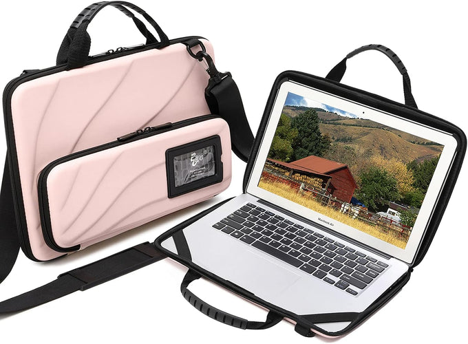 Laptop Case Hard Shell Laptop Bag for Men Women with Shoulder Strap