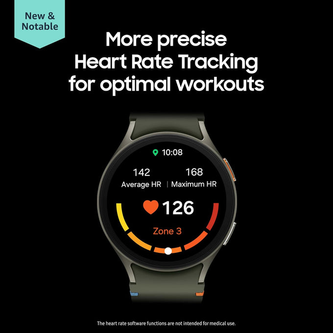 SAMSUNG Galaxy Watch 7 40mm Bluetooth AI Smartwatch w/Energy Score, Wellness Tips, Heart Rate Tracking, Sleep Monitor, Fitness Tracker, 2024, SM-L300NZECXAA Cream (Renewed)