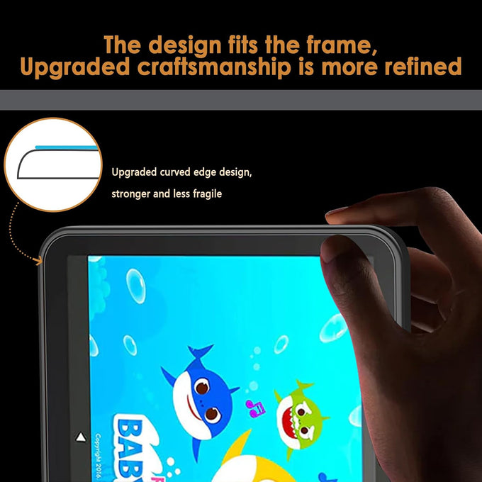 Hianjoo 2-Pack Screen Protectors Compatible with 7 Kids/ 7 Kids Pro Tablet 7" (2022 Release), Tempered Glass [HD Clarity] [9 Hardness] [Easy Installation]