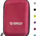 ORICO Hard Drive Case 2.5 inch External Drive Storage Carrying Bag Waterproof Shockproof with Inner Size 5.5x3.5x1.0inch for Organizing HDD and Electronic Accessories, Blue(PHD-25)