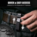 Duty Belt Key Holder, 2 Pack Belt Key Clip, Stainless Steel Stealth Belt Loop Key Ring Holder with 4 Keyrings UIInosoo for Handcuff Fits Max 2.25 Inch Belt