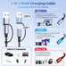4 in 2 Multi Charging Cable, USB A/C Charging Cords for Multiple Devices
