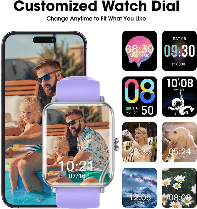 Smart Watch, Fitness Tracker with Heart Rate, Blood Oxygen, Sleep Tracker