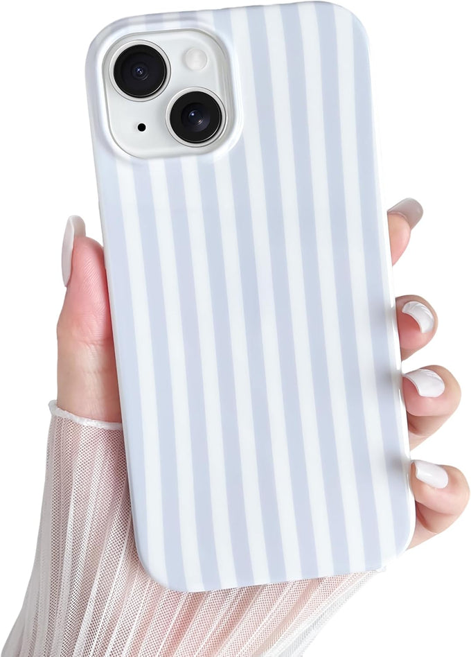 Yeddabox for iPhone 17 Pro Case Cute Striped Phone Case Soft TPU Slim Shockproof Phone Cover for Women Girls, Pink