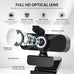 1080P Full Webcam with Microphone, Privacy & Safety Protection, USB HD Computer Web Camera, Plug and Play, for Laptop, Teams, Desktop, Conferencing and Video Calling, 2026 Version(Black)