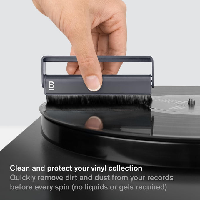 Boundless Audio Record Cleaner Brush - Carbon Fiber Anti-Static Vinyl Brush