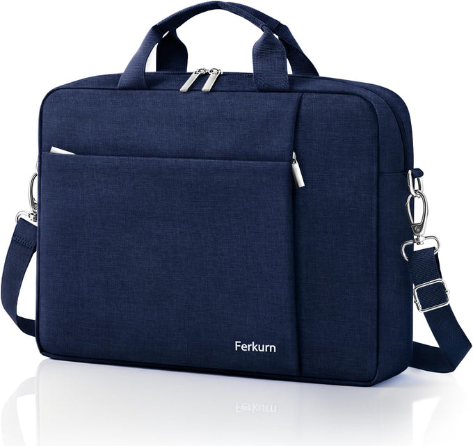 Ferkurn 17 17.3 Inch Laptop Bag Case Women Men Compatible with HP OmniBook Envy Omen Pavilion/LG Gram/Dell Inspiron Precision/Yoga ThinkPad, Carrying Briefcase Messenger Computer Bag 18 inch, Grey