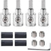 4PCS Heavy-Duty Car Stereo Audio Wire Reducer - 0 Gauge to 4 Gauge for Amp Input, AWG Pin Power & Ground Connection