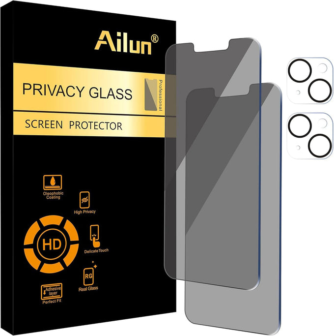 Ailun Privacy Screen Protector + Camera Lens Protector for iPhone 17 Pro