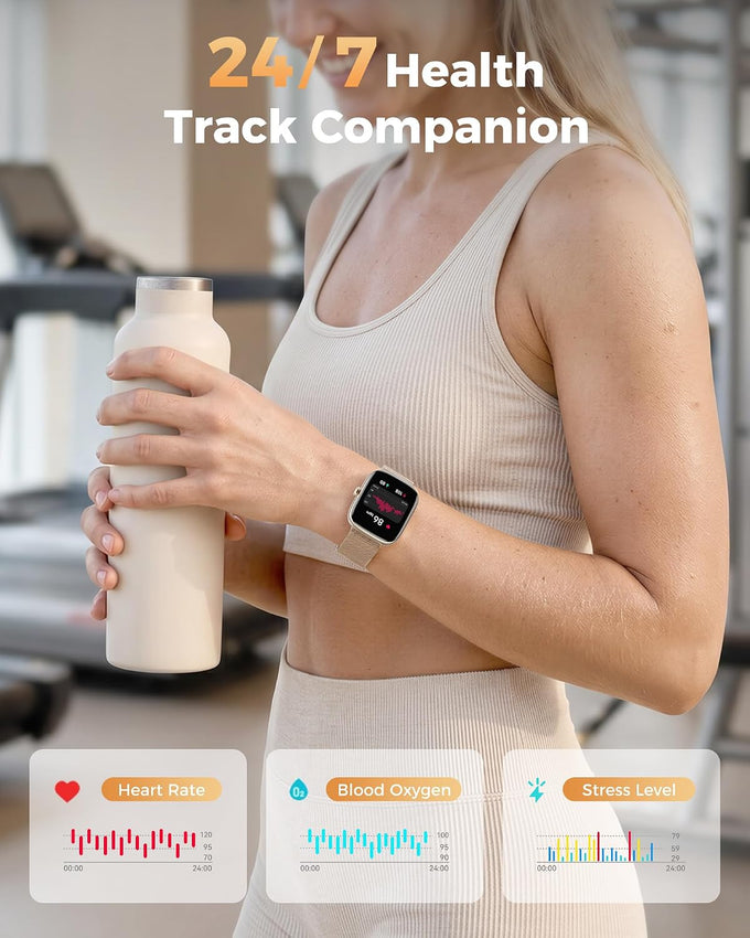 Smart Watches for Women Android/iPhone, Fitness Trackers with Answer/Call