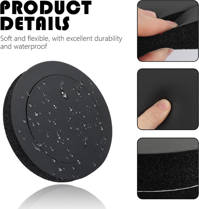 4PCS 6.5 Speaker Rings,Self Adhesive Speaker Foam for Enhancing Stereo Sound,High Resilience Speaker Baffles 6.5 inch Car Audio Accessories Avoid Sound Diffusion for Car SUV Truck
