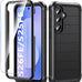 Hensinple for Samsung Galaxy A17 5G Phone Case with Screen Protector, Heavy Duty Military Shockproof Full Body Durable TPU Protective Cover Case for Samsung A17 5G (Black)