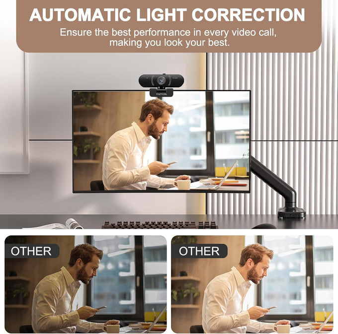 1080P HD Webcam with Microphone ,USB HD Computer Web Camera Auto Focus