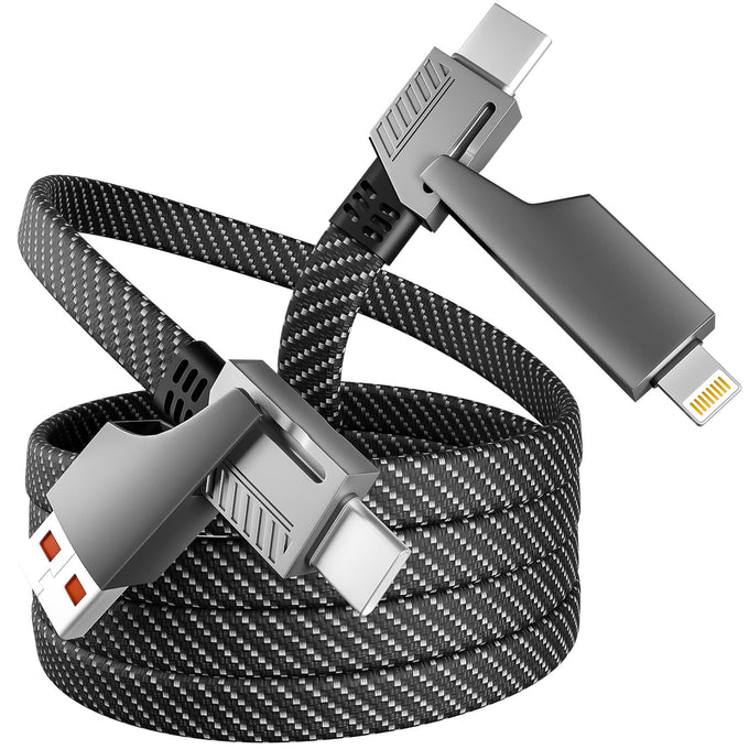 4 in 1 Multi Charging Cable Fast Charging 65W, USB C Cable with E-Mark Chip