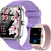 Smartwatch for Women/Men, Compatible with Android & iPhone, 1.8'' Fitness Tracker Watch with Alexa, Call & Notification Alerts, Heart Rate & Sleep Monitor, 120 Sports Modes, Waterproof Smart Watch