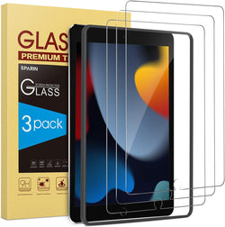 SPARIN 3 Pack Screen Protector for iPad 9th 8th 7th Generation 10.2 inch