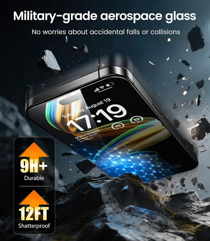 EZ-GLAZ-4 Pack for iPhone 16 Pro Screen Protector (6.3") HD Clear