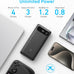 Anker Power Bank, 20,000mAh Travel Essential, Built-in USB-C Cable(Black)