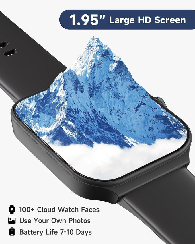 1.95" Smart Watch for Men Women with ALEXA, Fitness Watch for Android iOS