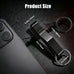 Duty Belt Key Holder, 2 Pack Belt Key Clip, Stainless Steel Stealth Belt Loop Key Ring Holder with 4 Keyrings UIInosoo for Handcuff Fits Max 2.25 Inch Belt