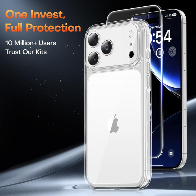 TAURI for iPhone 18 Pro Case/iPhone 17 Pro Case, Clear