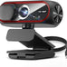 1080P HD Webcam with Microphone, Noise Cancellation, Privacy Cover, Wide-Angle Lens, Auto Light Correction, Plug & Play USB Webcam for Laptop, Desktop, PC, Mac, Zoom, Skype, Streaming (Red)
