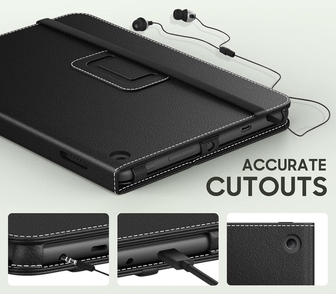 MoKo Case Fits Amazon Kindle Fire HD 8 & 8 Plus Tablet 8", Black