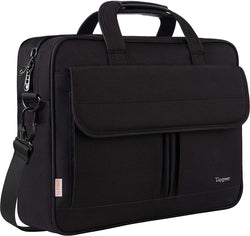 Taygeer Laptop Bag 15.6 Inch, Business Briefcase Gifts for Men Women, Black