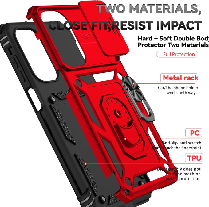 SunStory for Samsung Galaxy A17 5G Phone Case with Rotated Ring Kickstand