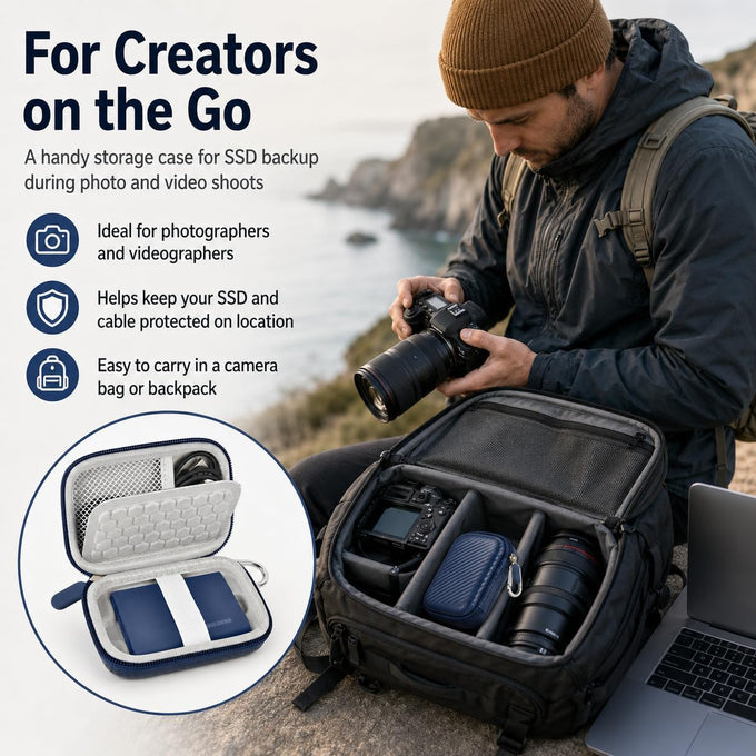 Paiyule Carrying Case for Samsung T9/T7/T7 Shield Portable SSD 4TB 2TB 1TB