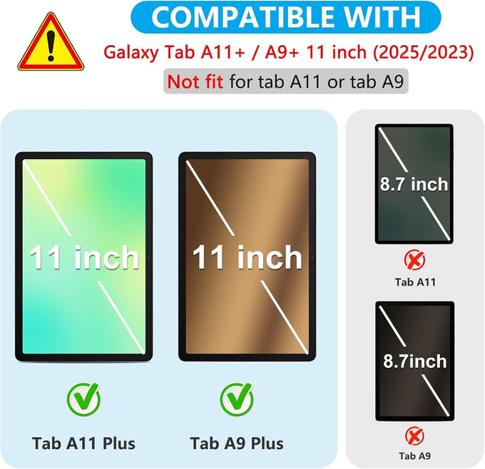 SPARIN 3 Pack Screen Protector for Samsung Galaxy Tab A11 Plus /A9 Plus 11"