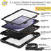 SEYMAC stock Case for Samsung Galaxy Tab A11+ Plus/A9+ Plus 11'', Full-Body Drop Protection Case with Screen Protector Pencil Holder [360° Rotating Hand Strap] &Stand - Black