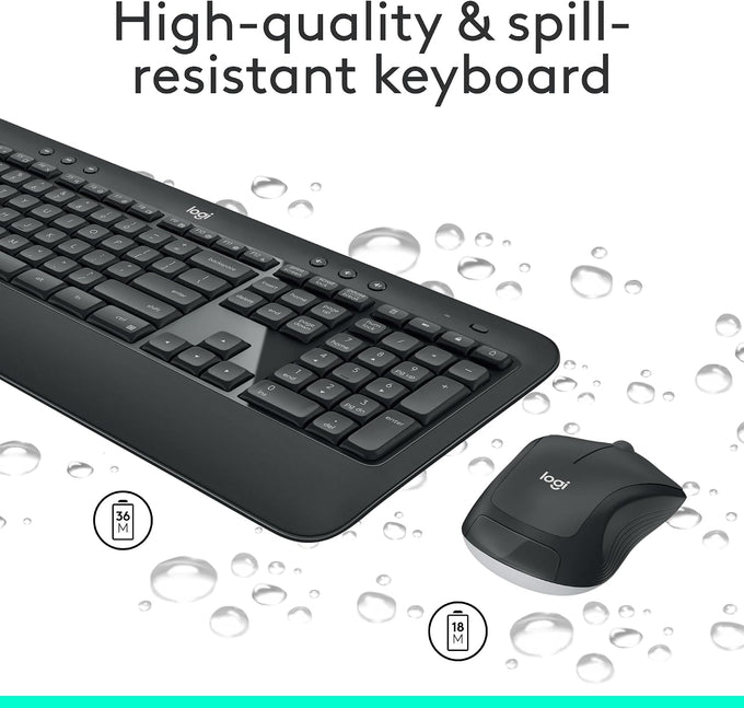Logitech MK540 Full Size Advanced Wireless Keyboard and Mouse Combo