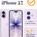 GVIEWIN for iPhone 17 Case Floral Clear Slim Women