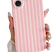 Skyseaco for iPhone 14 Case Cute Aesthetic Striped Phone Case for Women Girl Trendy Soft TPU Slim Shockproof Full Camera Protection Cover, Blue and White