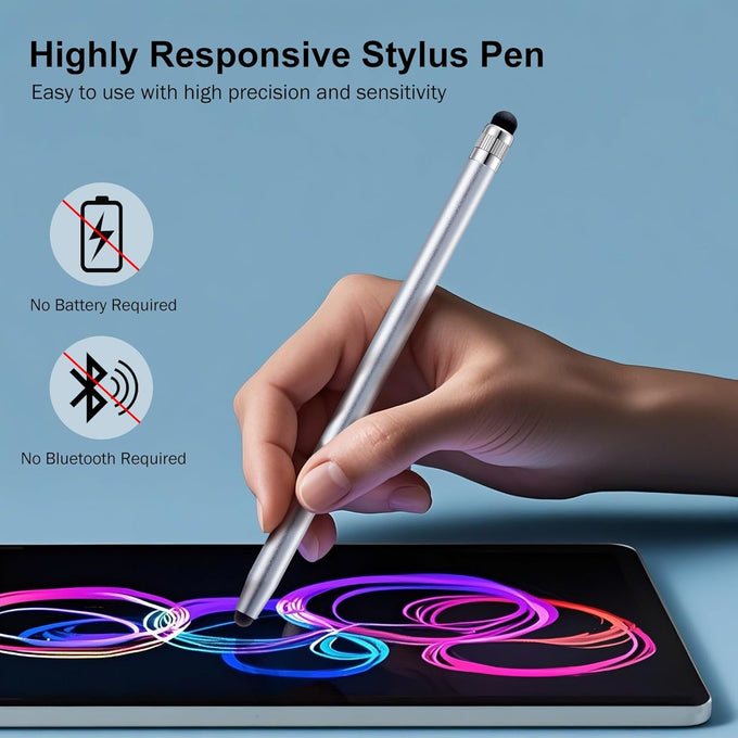 LINFANC 12Pcs Stylus Pen for Touchscreen Stylus Pen for iPad iPhone Android