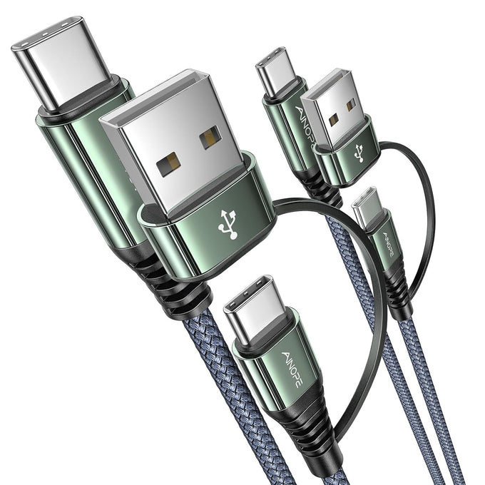 AINOPE 60W 10FT USB C Cable Fast Charging with USB Adapter