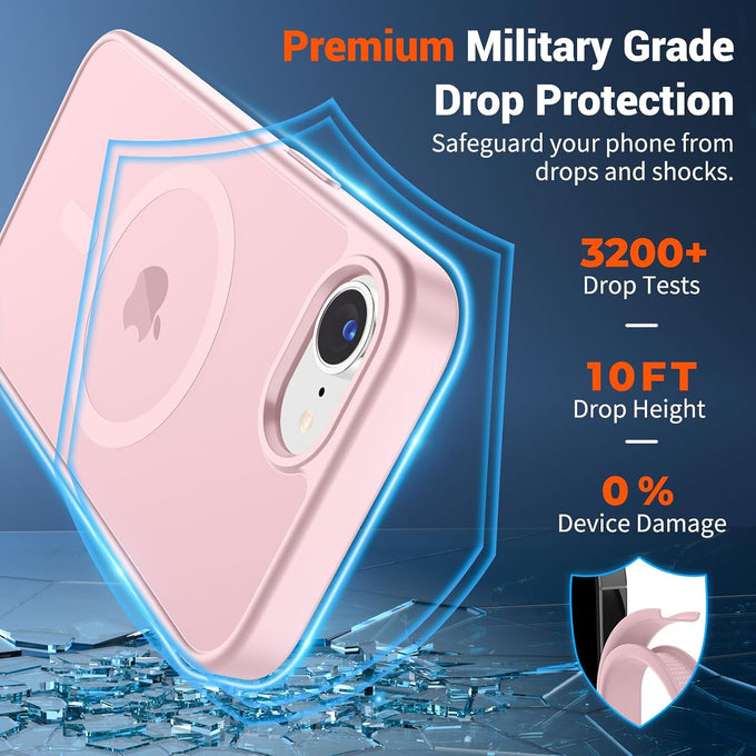 SUPFINE Magnetic for iPhone 17e Case/iPhone 16e Case Light Pink