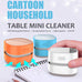 ODISTAR Mini Desktop Vacuum Cleaner for Table Dust (Orange AA Battery)