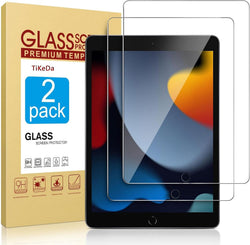 2 Pack Screen Protector for iPad 9th 8th 7th Generation 10.2 Inch,Tempered Glass Film for iPad 9 8 7 (2021/2020/2019),Case Friendly & Apple Pencil Compatible