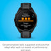 Garmin Forerunner® 165, Running Smartwatch, 43mm, Black