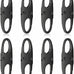 8 Pcs Anti-Theft Small Carabiner Clip, Double Opening Zipper Pull Replacement, Elegant Zinc Alloy Zipper Clips for Backpacks, Luggage, Duffel Bags, Travel Essentials - 4 Silver & 4 Gunmetal