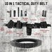 10-in-1 Tactical Modular Duty Belt w/Pouches for Law Enforcement